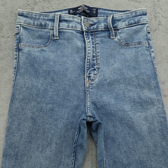 Hollister Jeans Junior's Size 5R High-Rise Crop Legging Denim Pants 25" Inseam - Picture 13 of 16